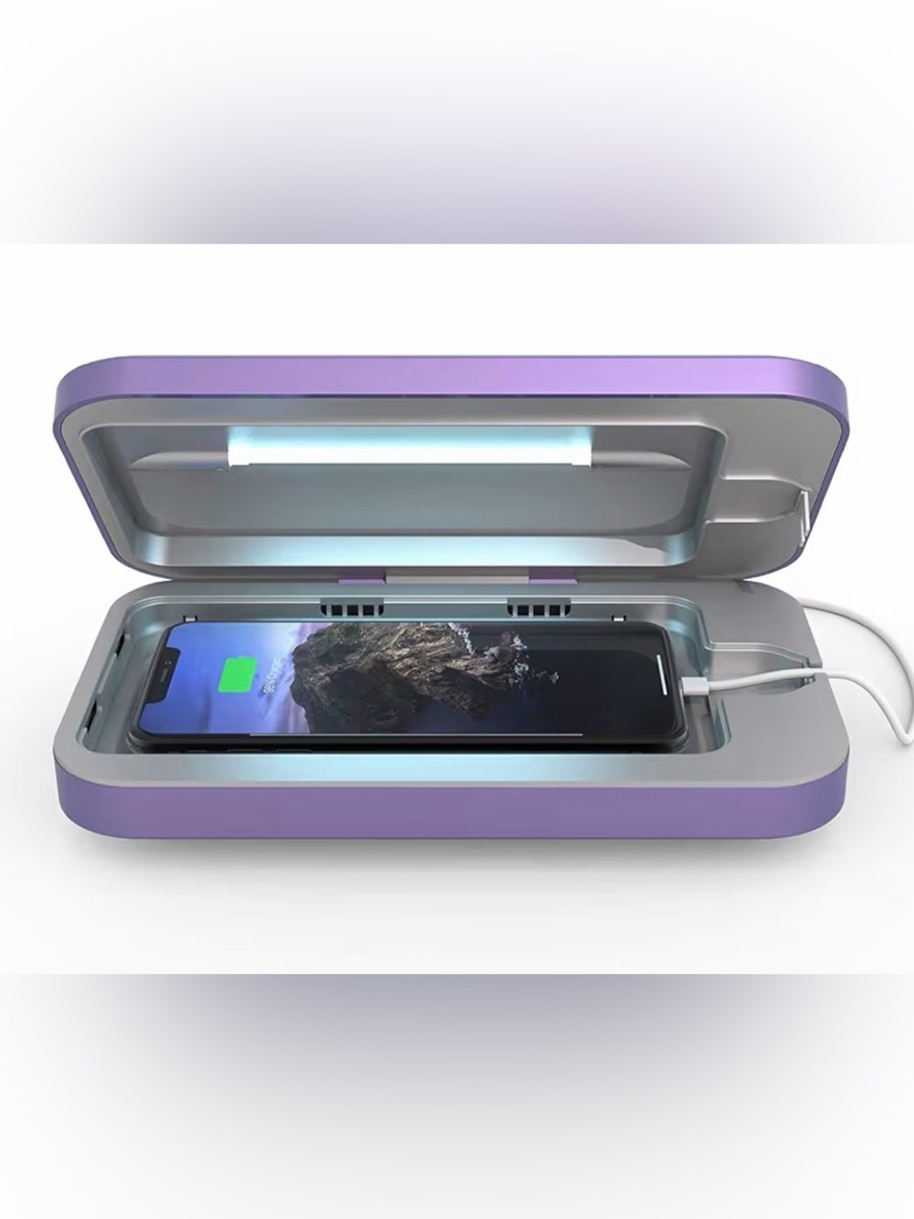 Phone Soap UV Phone Sanitizer & Wireless Charging Case in Periwinkle